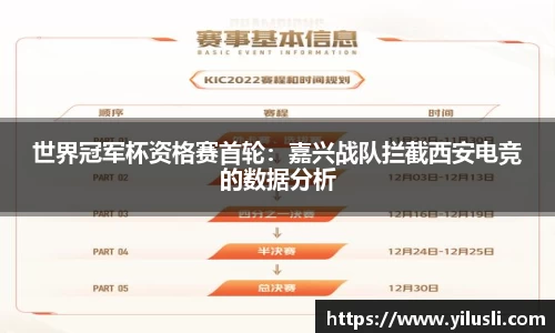 世界冠军杯资格赛首轮：嘉兴战队拦截西安电竞的数据分析